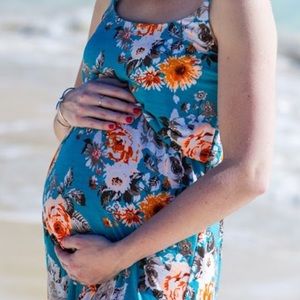 Pinkblush maternity maxi dress